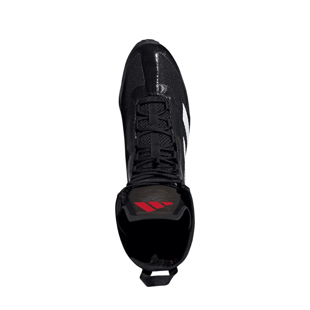 adidas Speedex Ultra Boxing Shoes Black/White/Red - Image 6