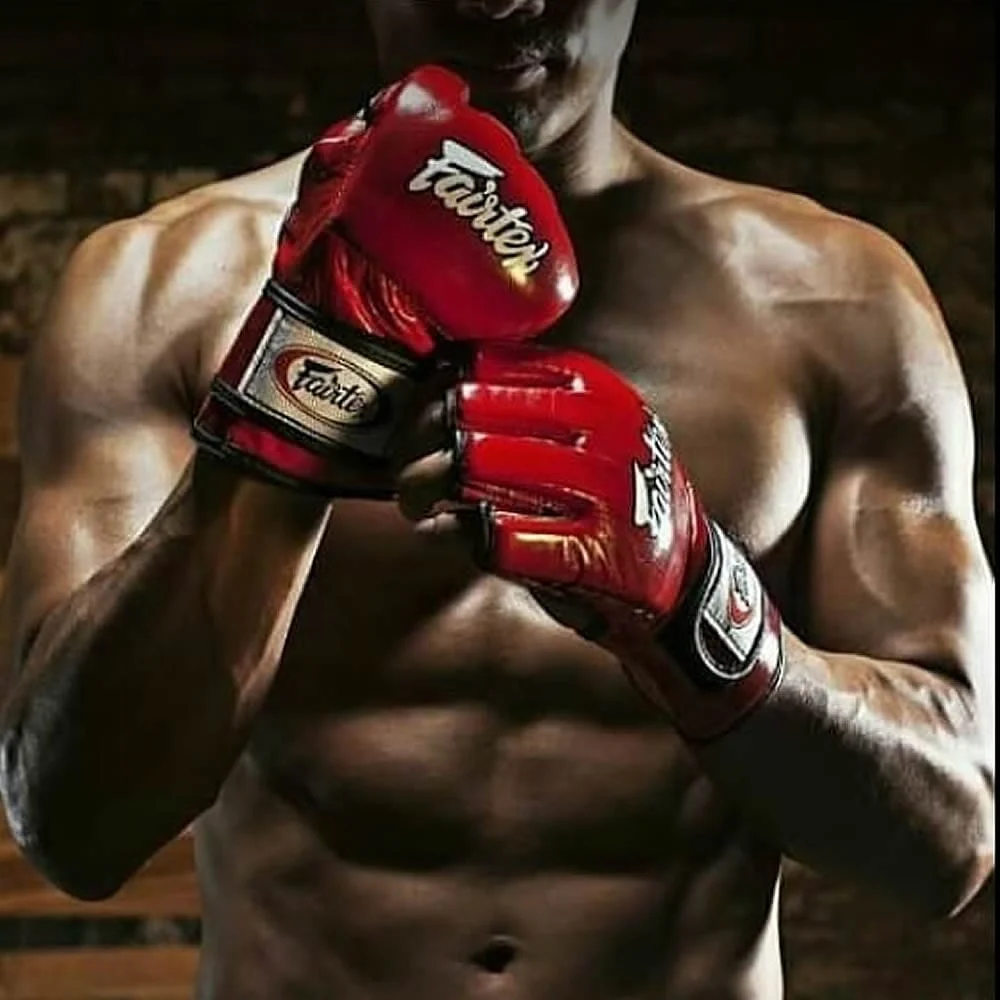 Fairtex FGV12 MMA Gloves Open Thumb Black/Black - Image 3