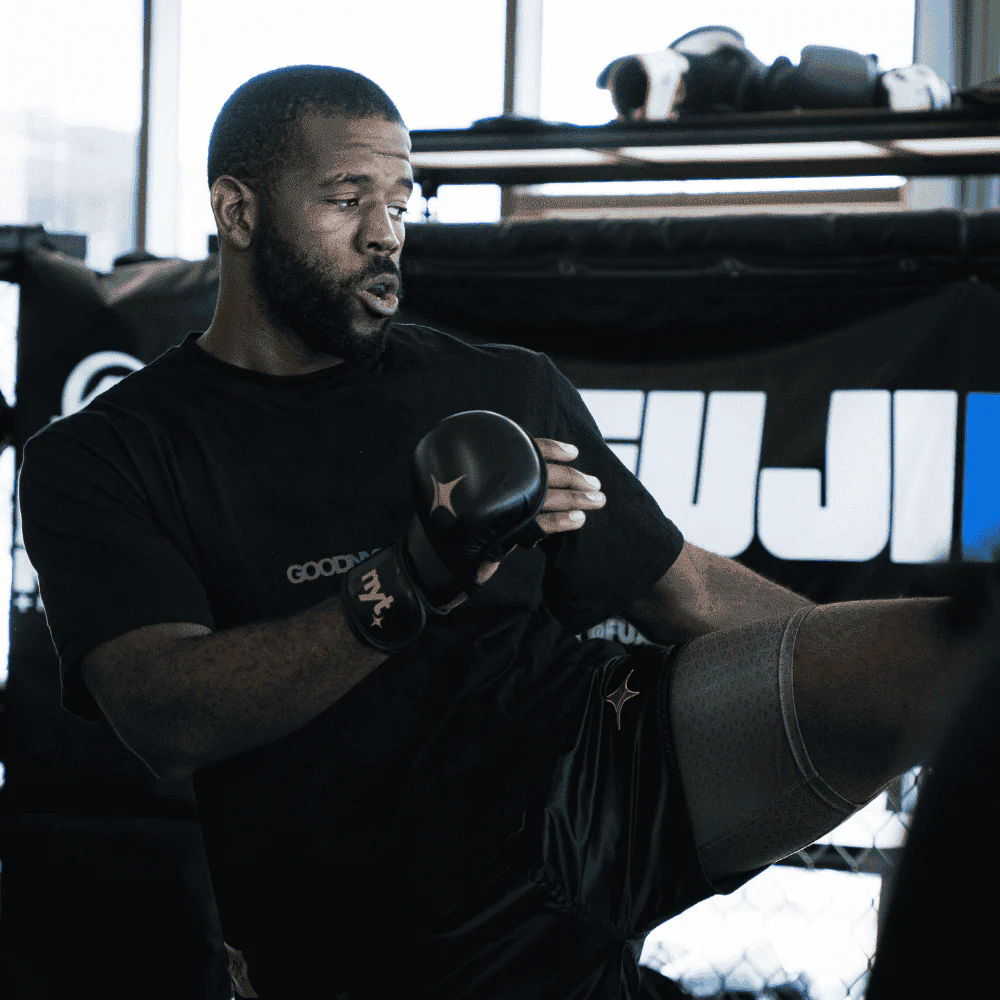 NYT Staple Series 7oz MMA Sparring Gloves Black/Sand - Image 4